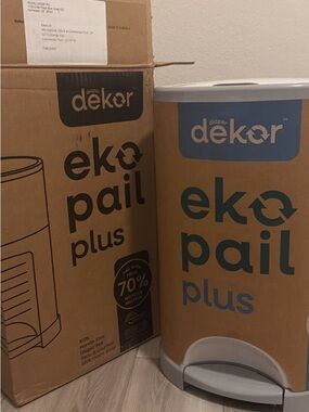 Eko Pail Plus Diaper Pail - Brown/Blue